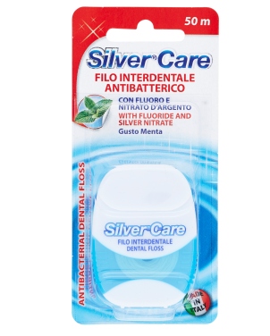 FILO INTERDENTALE SILVER CARE ANTIBATTERICO MT.50