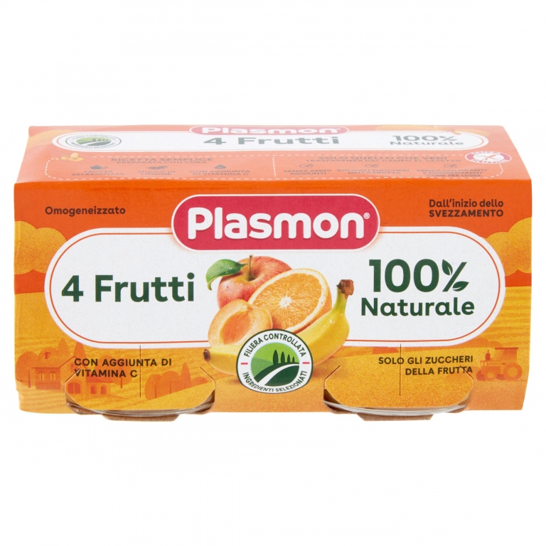 OMO PLASMON 4 FRUTTI GR.80X2                      