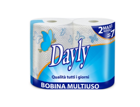 BOBINA MULTIUSO DAYLY 2V 2 ROTOLI