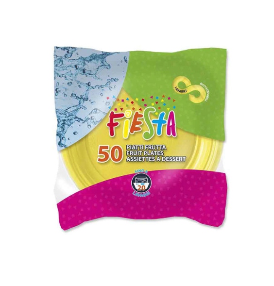 PIATTI DESSERT RIUTIL.FIESTA GIALLO PZ.50