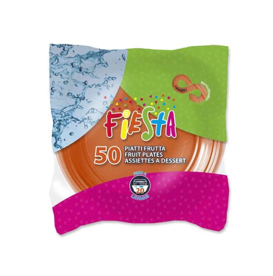 PIATTI DESSERT RIUTIL.FIESTA ARANCIO PZ.50