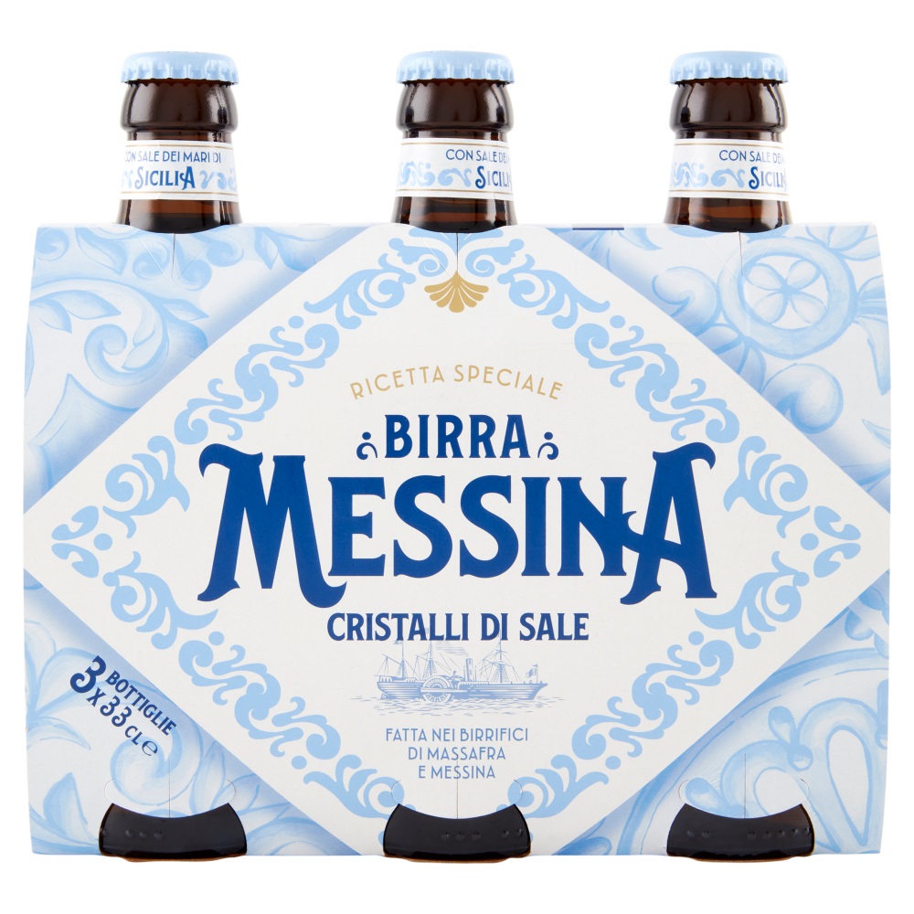 BIRRA MESSINA CRISTALLI DI SALE CL.33X3           