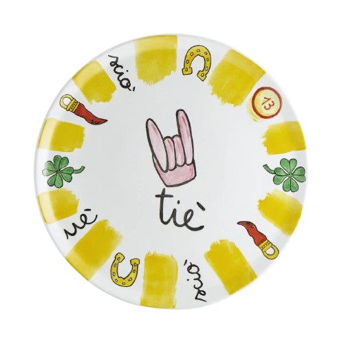 PIATTO PIZZA GIALLO SOLE PAGNOSSIN CM31           