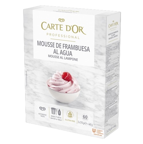 CARTE D'OR MOUSSE LAMPONE GR.650