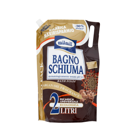 BAGNO SCHIUMA BUSTA MIL MIL ARGAN LT 2