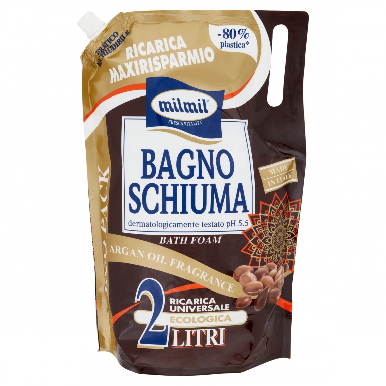 BAGNO SCHIUMA BUSTA MIL MIL ARGAN LT 2