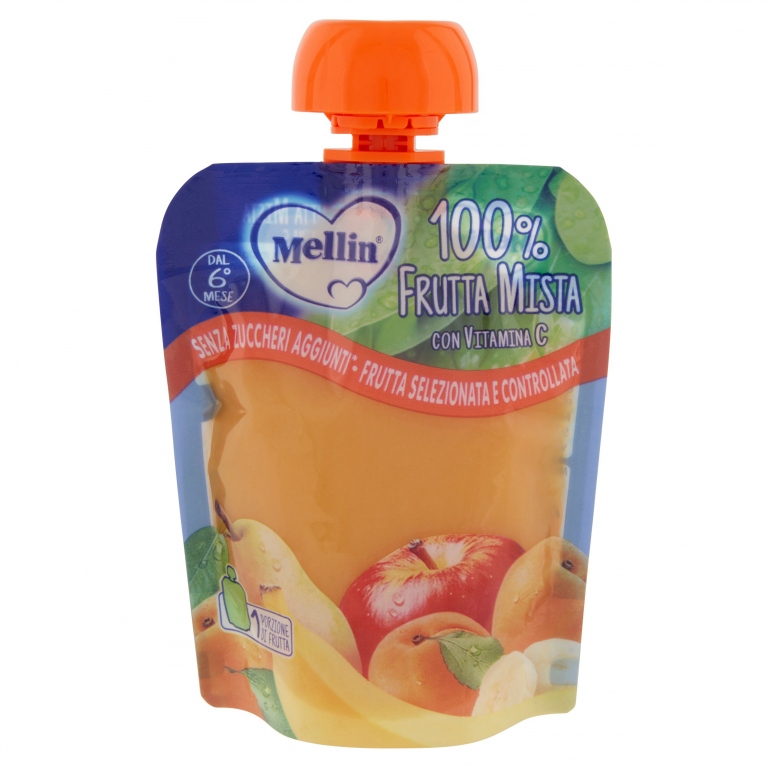 MELLIN POUCH 100% FRUTTA MISTA GR.90              