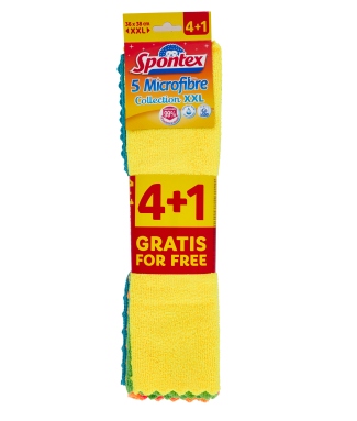 PANNI SPONTEX MICROFIBRE XXL 4+1