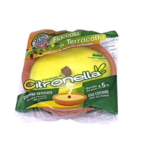 CITRONELLA VASO TERRACOTTA D.15 H.3