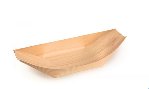 BARCHETTA MONOUSO LEGNO BYO 13 CM PZ 100