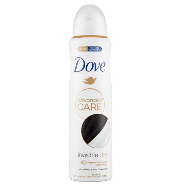 DEO DOVE SPRAY ADV CARE INVISIBLE DRY ML.150