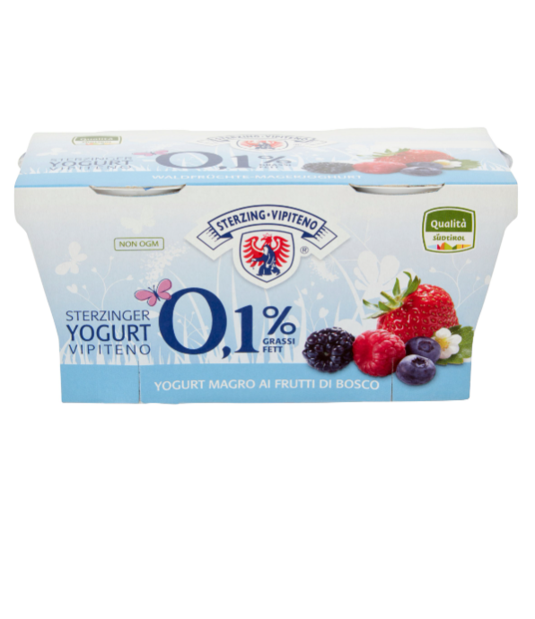 YOGURT VIPITENO 0,1% FRUTTI DI BOSCO GR.125X2