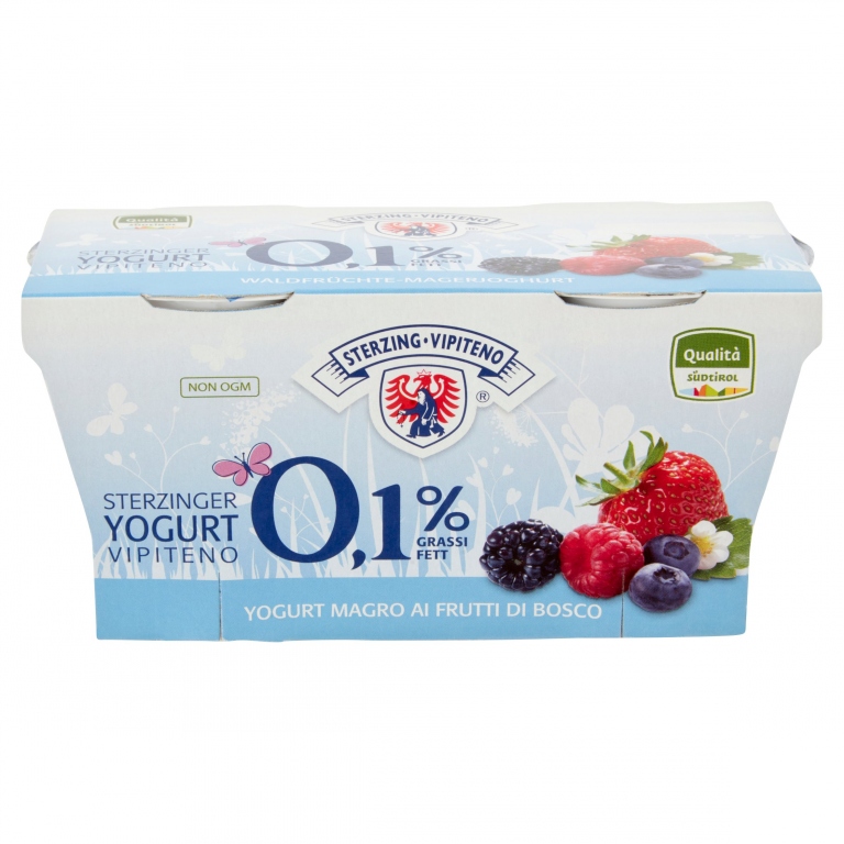YOGURT VIPITENO 0,1% FRUTTI DI BOSCO GR.125X2