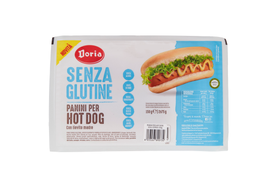 DORIA PANE HOT DOG S/GLUTINE GR.150