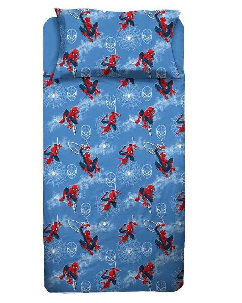 COMPLETO LETTO SINGOLO SPIDERMAN DISNEY P2024     