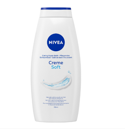 BAGNOSCH.NIVEA ML.750 CREME SOFT NEW