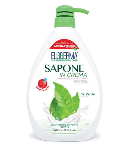 SAPONE LIQ.TE' VERDE ELODERMA ML 1000