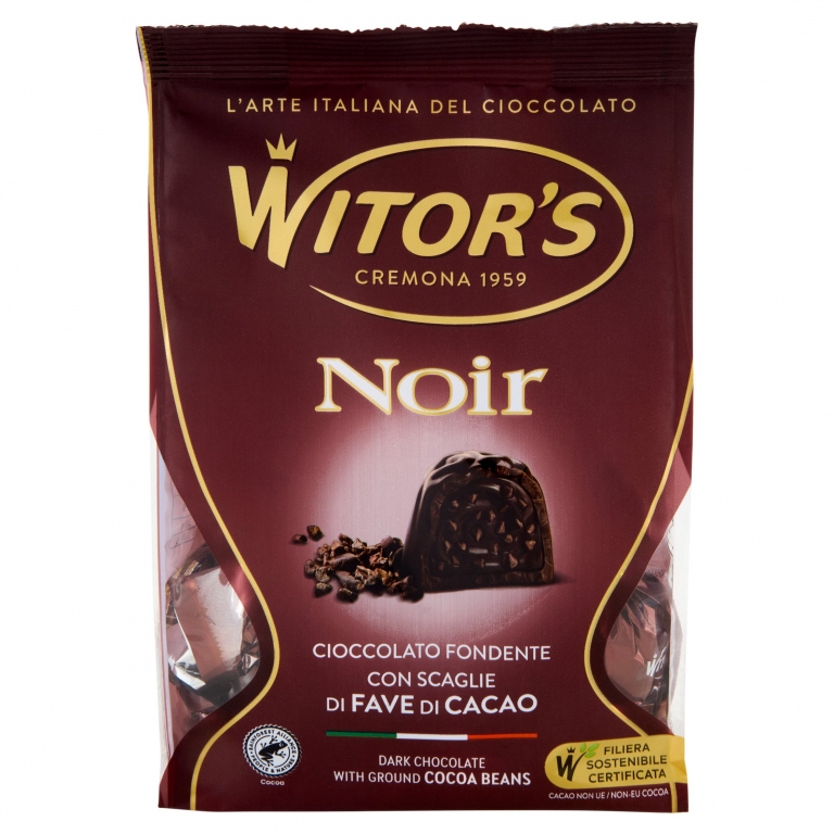 WITOR'S NOIR CIOCCOLATO FONDENTE CON GRANELLA DI CACAO 200 G