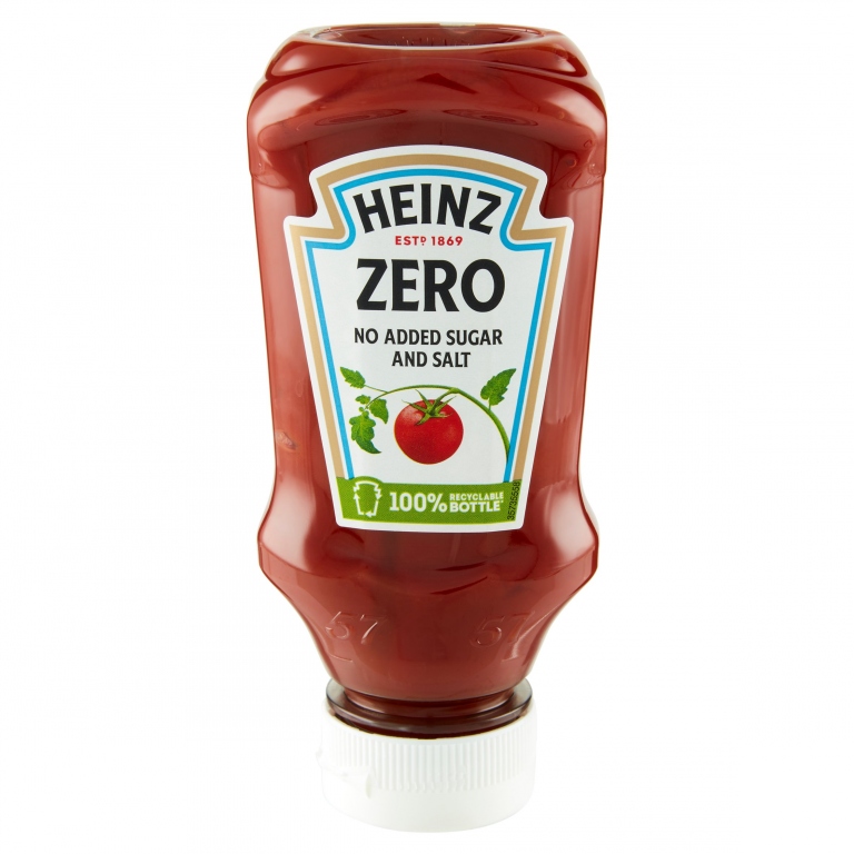 KETCHUP HEINZ ZERO GR.235 TOP DOWN                