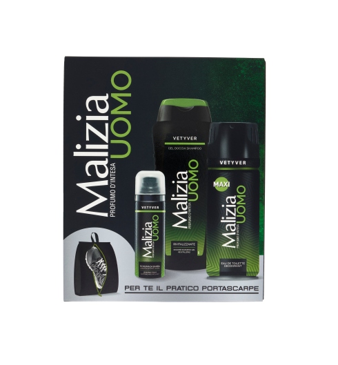 CONF.REGALO MALIZIA UOMO VETYVER+PORTASCARPE