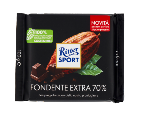 RITTER SPORT FONDENTE EXTRA 70% GR.100            