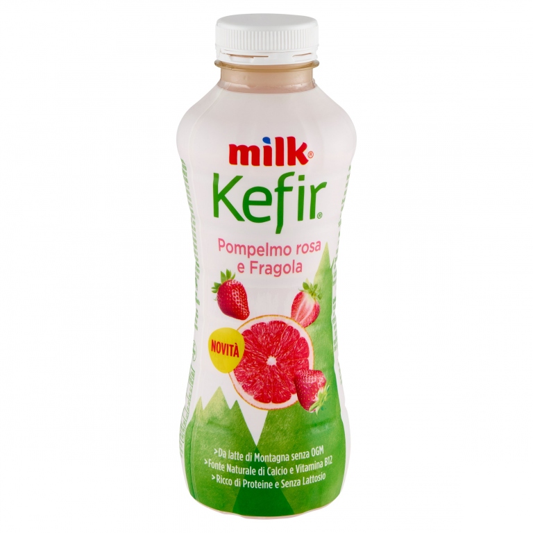 KEFIR DA BERE MILK GR.480 POMPELMO ROSA E FRAGOLA