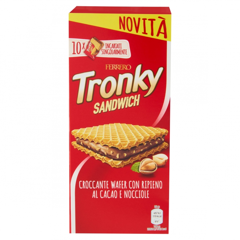 FERRERO TRONKY SANDWICH T10 220 G