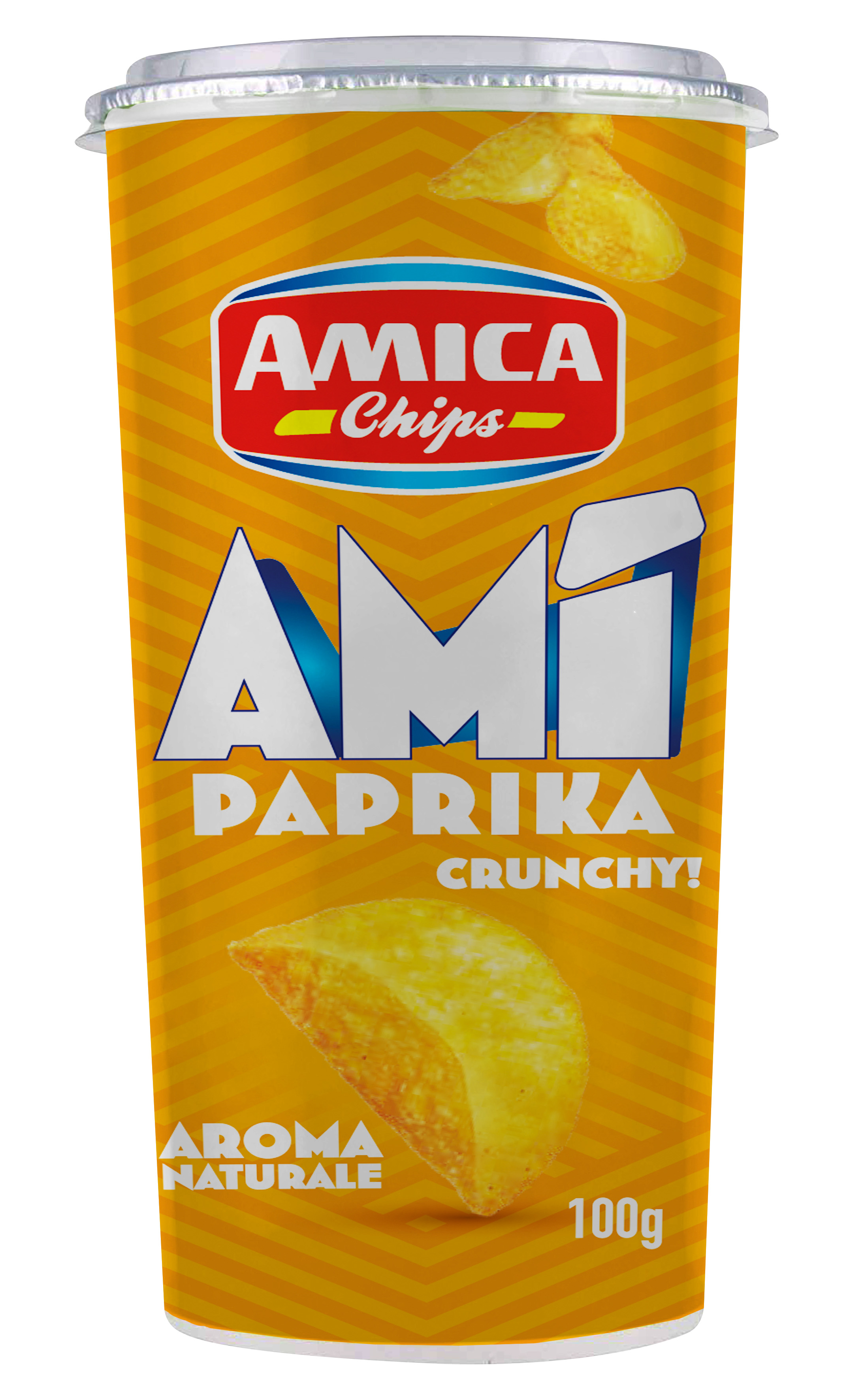 PATATINE TUBO AMI'PAPRIKA AMICA CHIPS GR.100