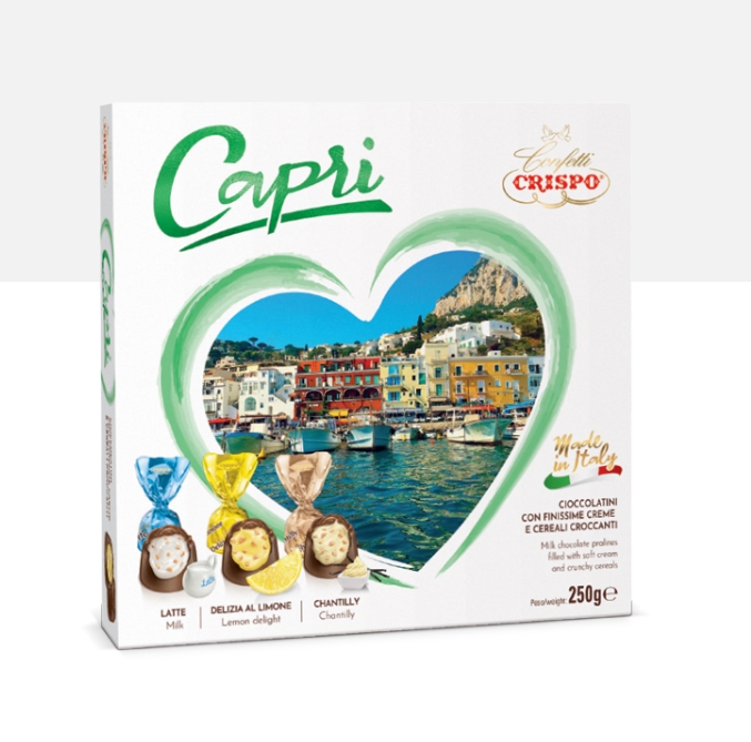 CRISPO CONFEZ.CAPRI PRALINE GR.250 SCATOLA