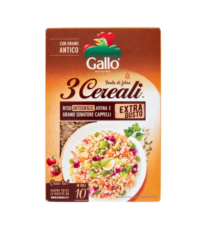 RISO GALLO 3 CEREALI AVENA GR.400                 