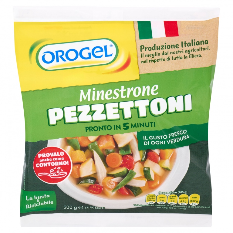 MINESTRONE PEZZETTONI OROGEL G500                 