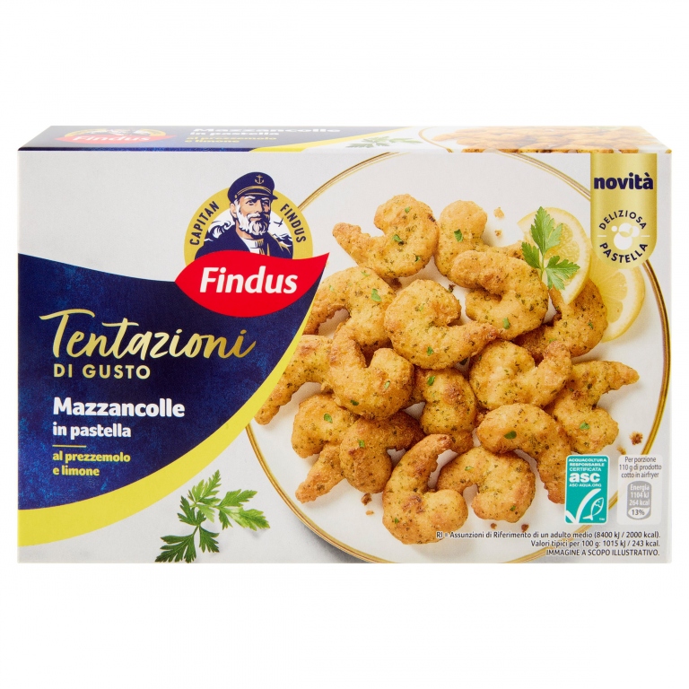 MAZZANCOLLE IN PASTELLA AL PREZ.LIMONE FINDUS G220