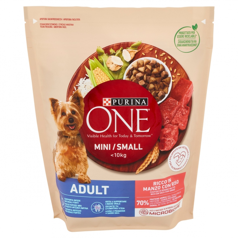 PURINA ONE CANE SECCO GR.800 MANZO&RISO