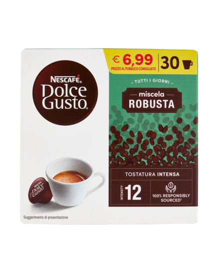 NESCAFE' DOLCEGUSTO ROBUSTA X30 CAPS T6,99        