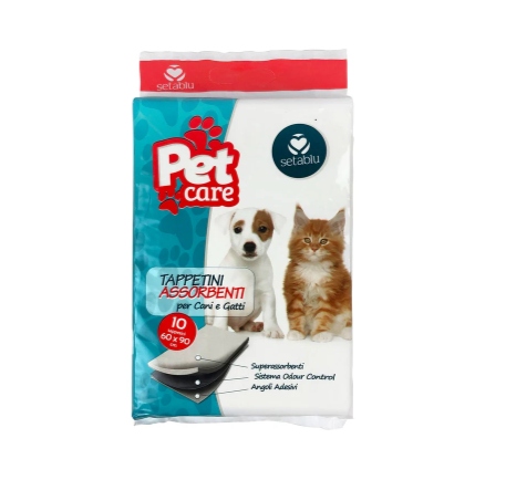 TAPPETINI ASSORBENTI PETCARE 60X90 PZ.10