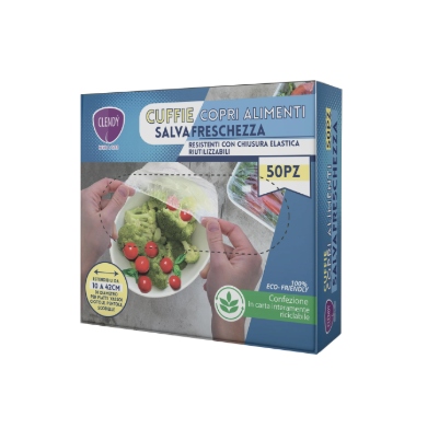 CUFFIE ALIMENTI SALVAFRESCHEZZA CLENDY PZ.50