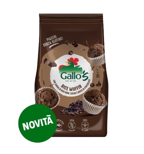 MUFFIN GALLO RISO NERO CACAO&GOC.CIOCC.GR.200     