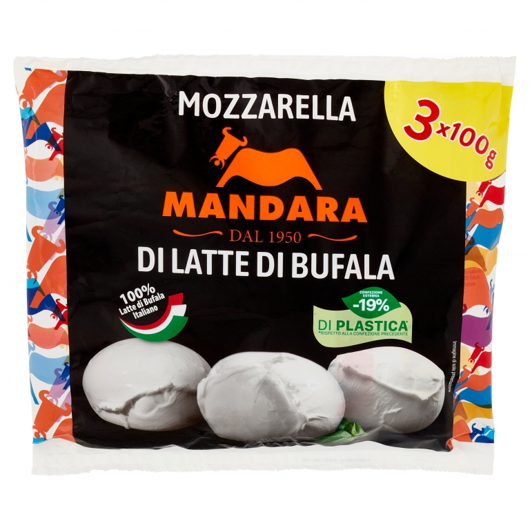 MOZZARELLA BUFALA MANDARA GR.100X3