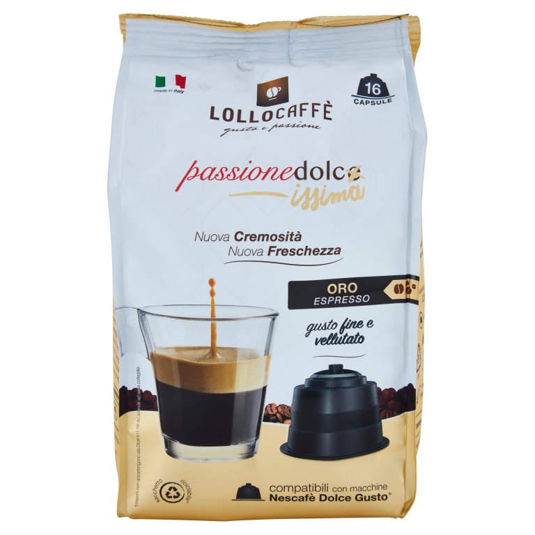 CAFFE' LOLLO CAPS DOLCEGUSTO X16PZ ORO            