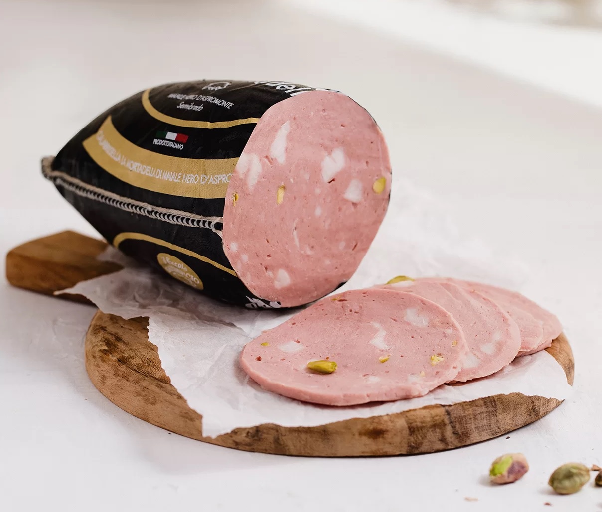 MORTADELLA CALABRISELLA DI SUINO NERO D'ASPROMONTE BRUNO PICCOLO AL KG.