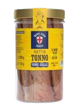TONNO SCUDO FIL.O.SEMI YELLOWFIN GR250 VASO       