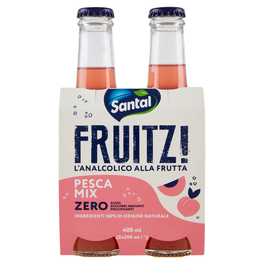 SANTAL FRUITZ PESCA MIX ML.200X2                  