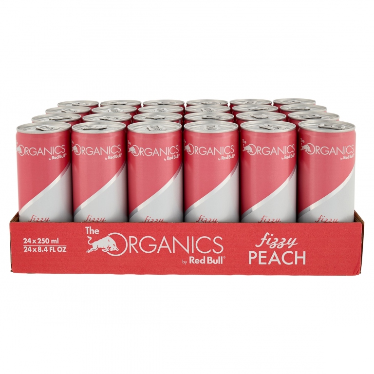 RED BULL ORGANICS FIZZY PEACH LATT.CL25           