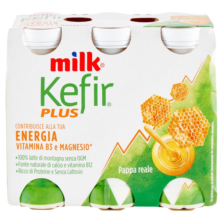 MILK PLUS ENERGIA KEFIR DA BERE PAPPA REALE 6X100G