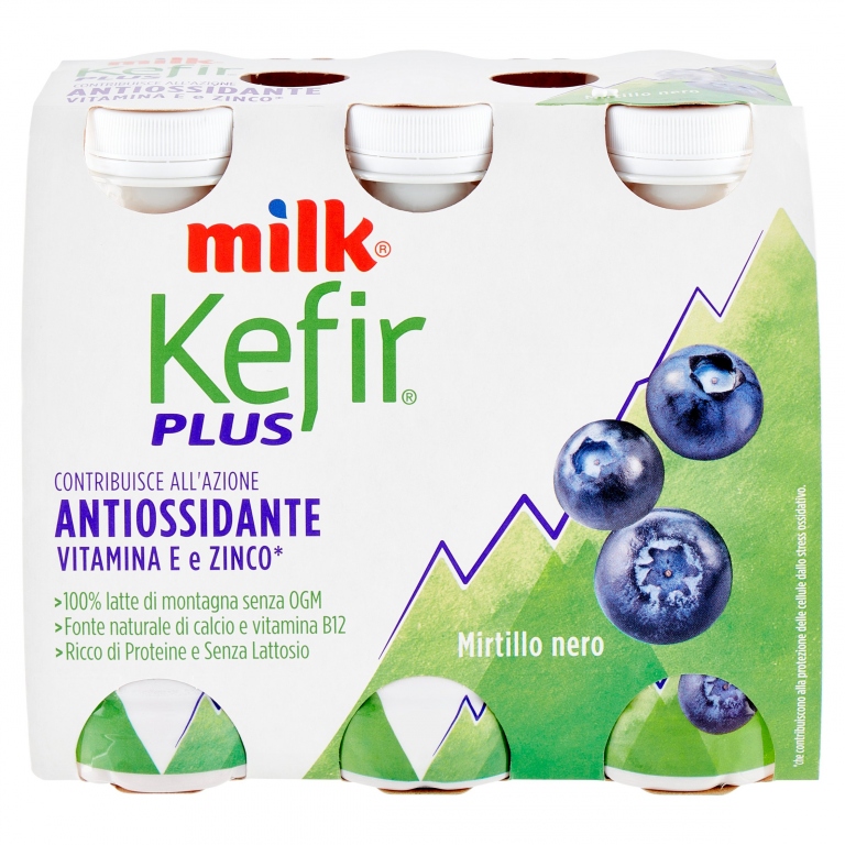 MILK PLUS ANTIOSSIDANTE KEFIR DA BERE MIRTILLO 6X100G