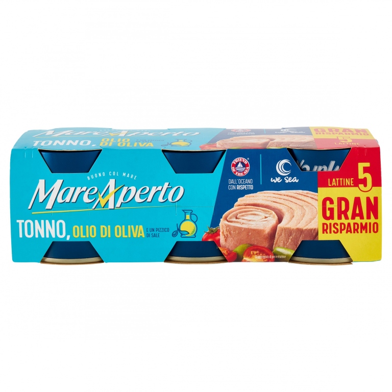 MAREAPERTO TONNO ALL'OLIO DI OLIVA 5 X 70 G