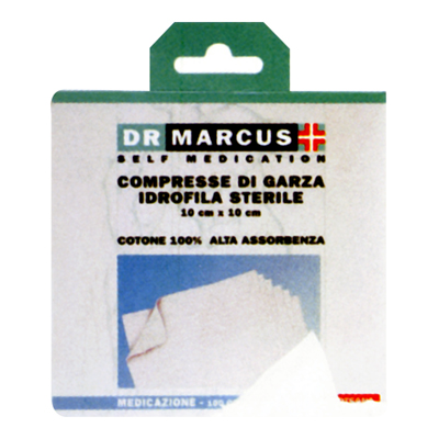 GARZA STERILE DR.MARCUS CM10X10 4 BUSTE DA 25PZ