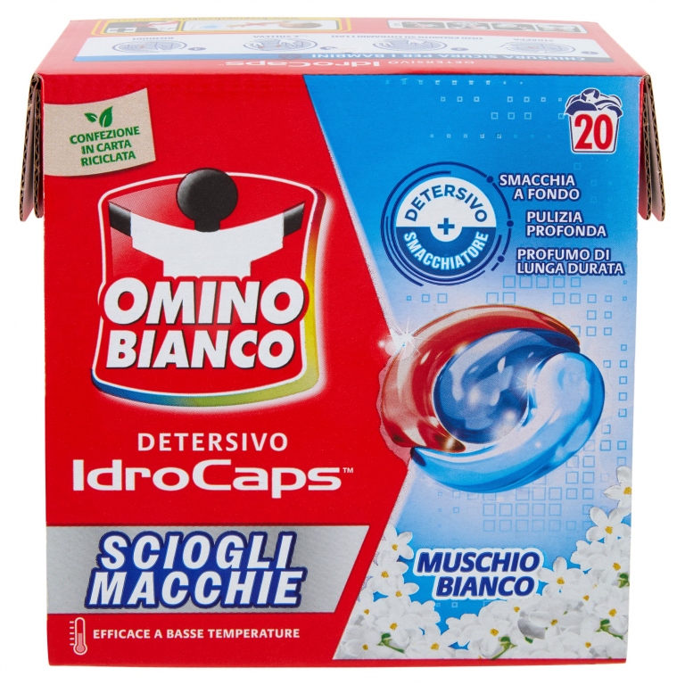 OMINO BIANCO IDROCAPS SCIOGLI MACCHIE 20 PZ.