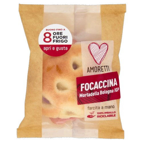 FOCACCINA MORTADELLA GR.80 AMORETTI