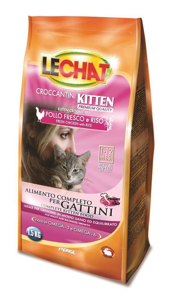 MONGE LECHAT KITTEN KG.1,5 CROCCANTINI